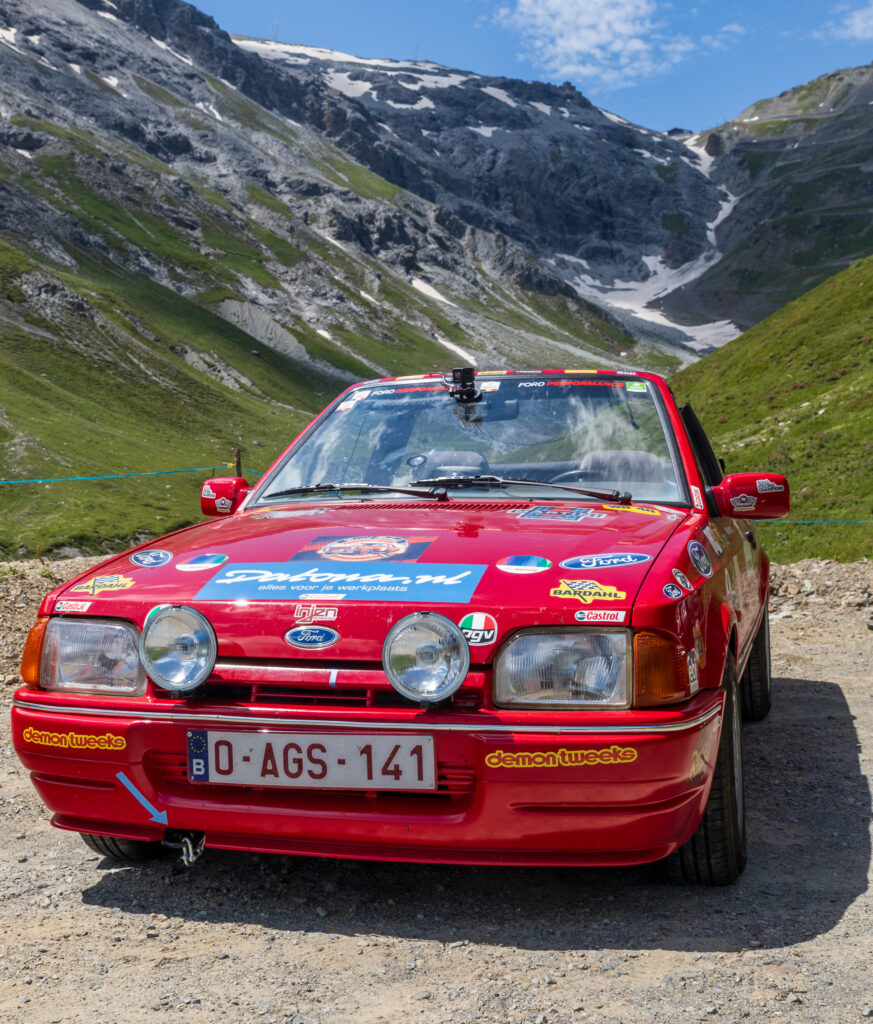 We drove a 35 year old car on the Budapest rally and failed, here’s what I learned 2 Ford Escort MK4 on the Stelvio pass during the 2024 Budapest Rally