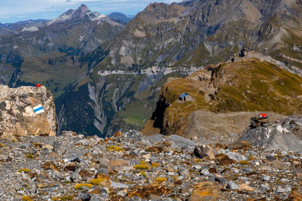 View on the Claridenhütte